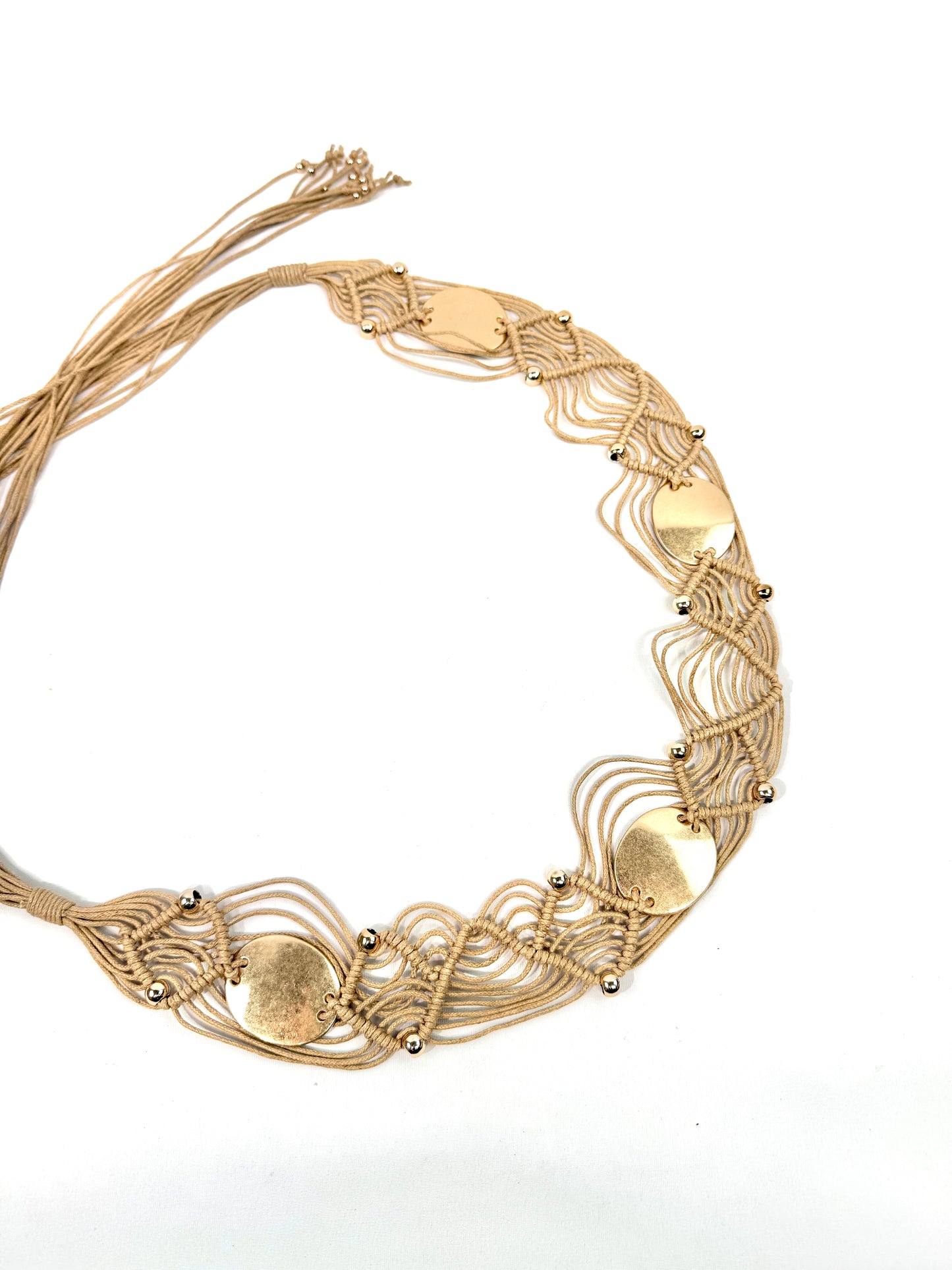 Ceinture bijou macramé