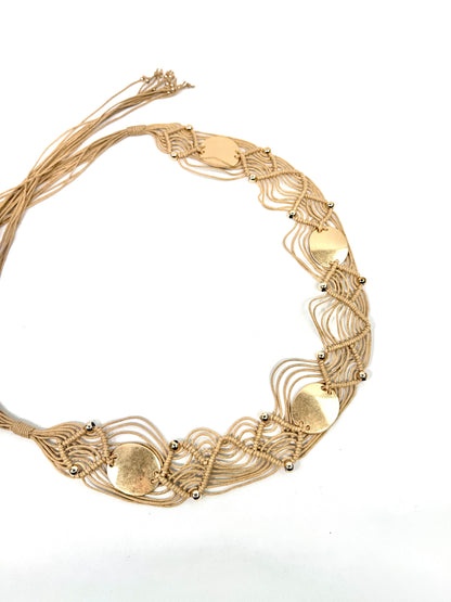 Ceinture bijou macramé