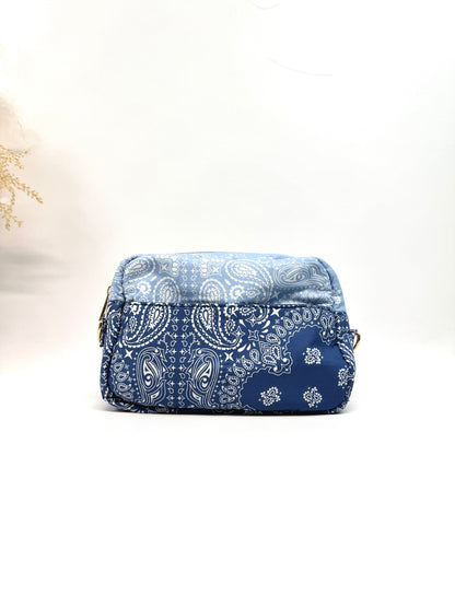 Sac coton style bandana bicolore