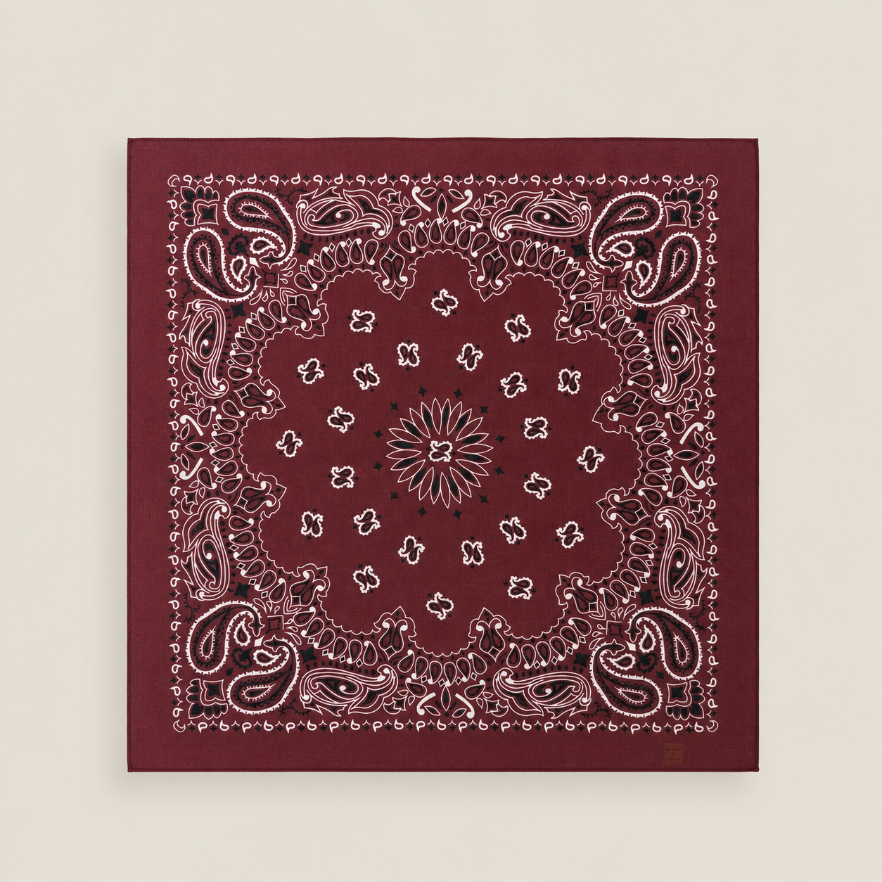 Carré en coton imprimé bandana