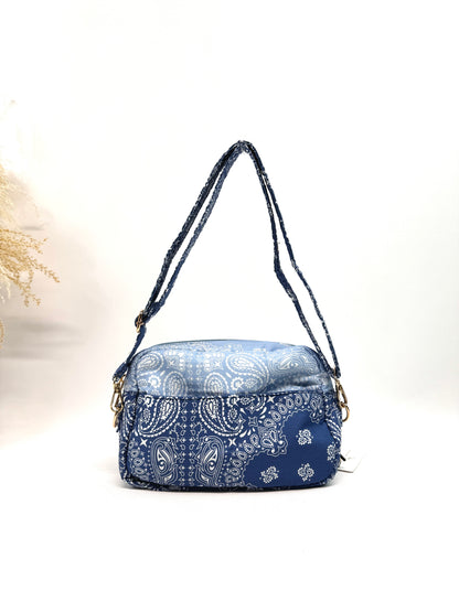 Sac coton style bandana bicolore