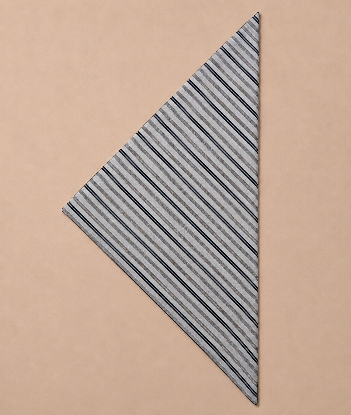 Création triangle double face réversible beige/taupe