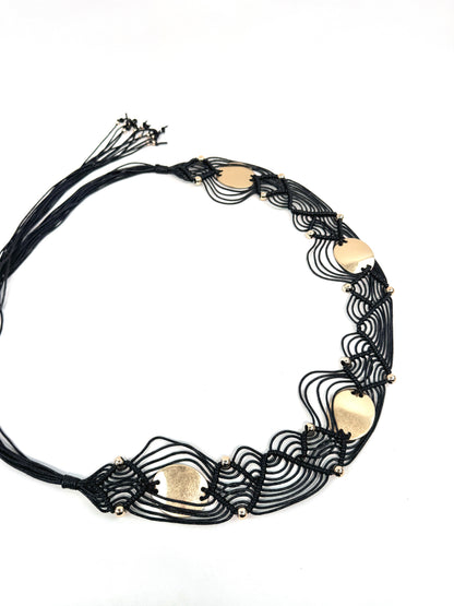 Ceinture bijou macramé