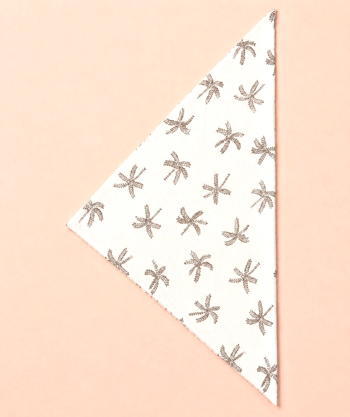 Création triangle double face réversible beige