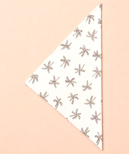 Création triangle double face réversible beige