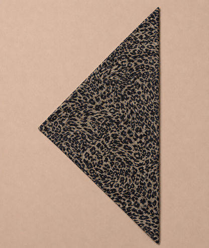 Création triangle double face réversible léopard