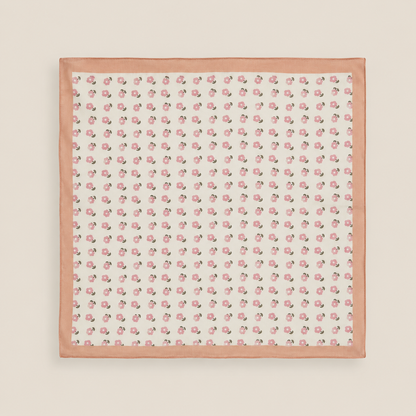 Carré en coton imprimé fleur de sureau