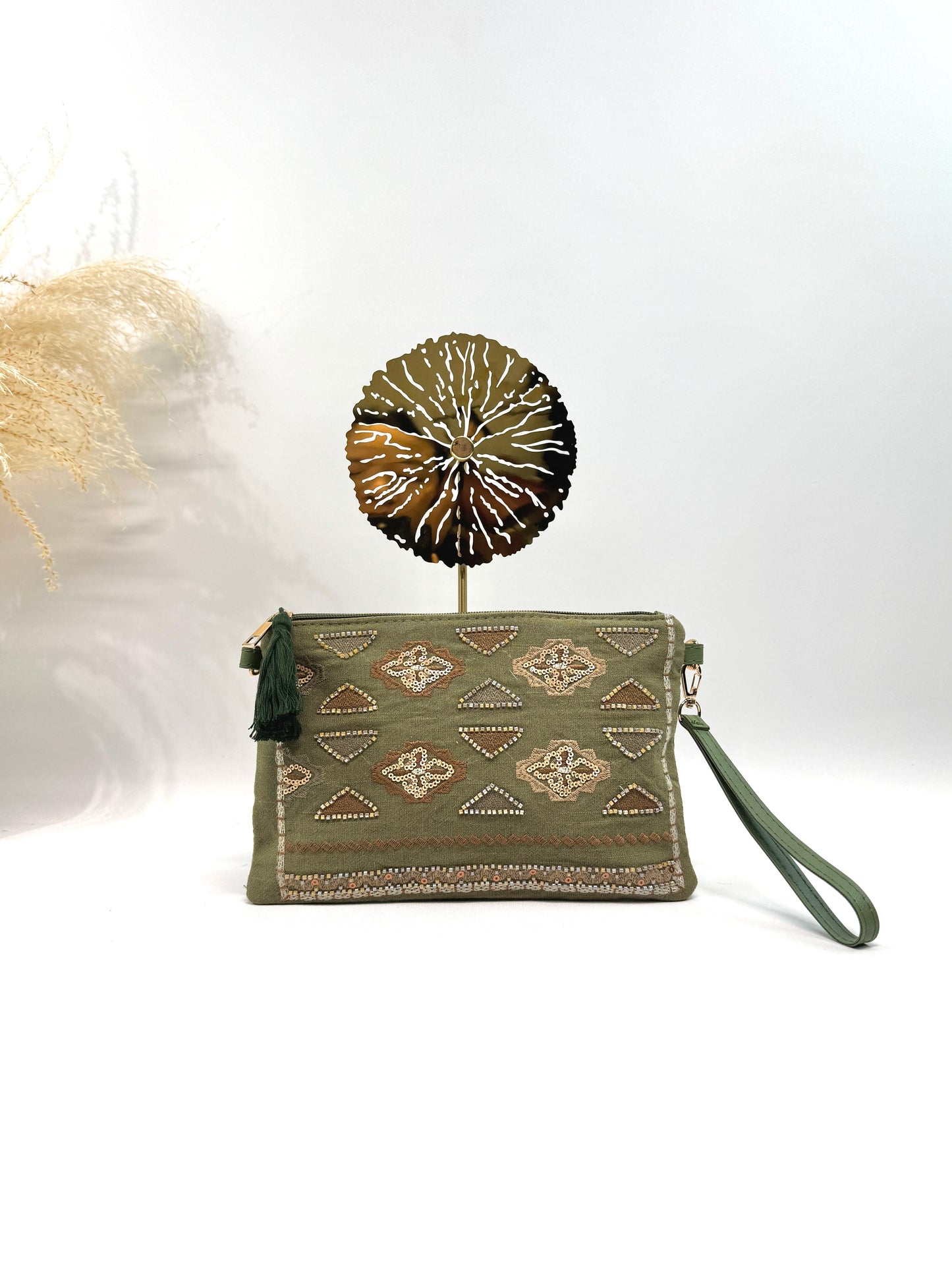 Sac pochette bohème travaillé gypset