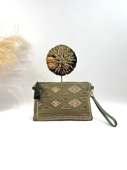 Sac pochette bohème travaillé gypset