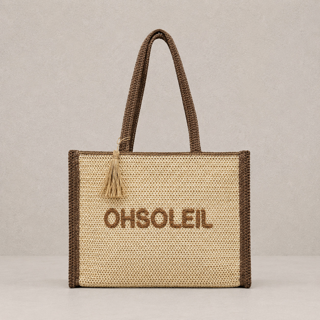 Sac cabas papier tissé "OhSoleil"