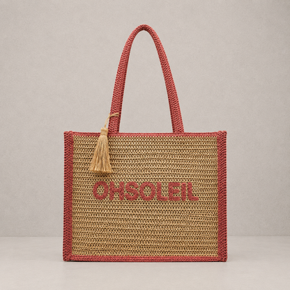 Sac cabas papier tissé "OhSoleil"