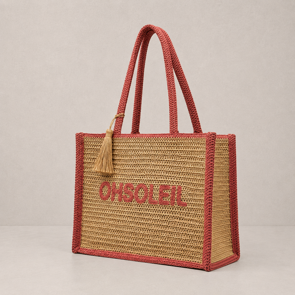 Sac cabas papier tissé "OhSoleil"
