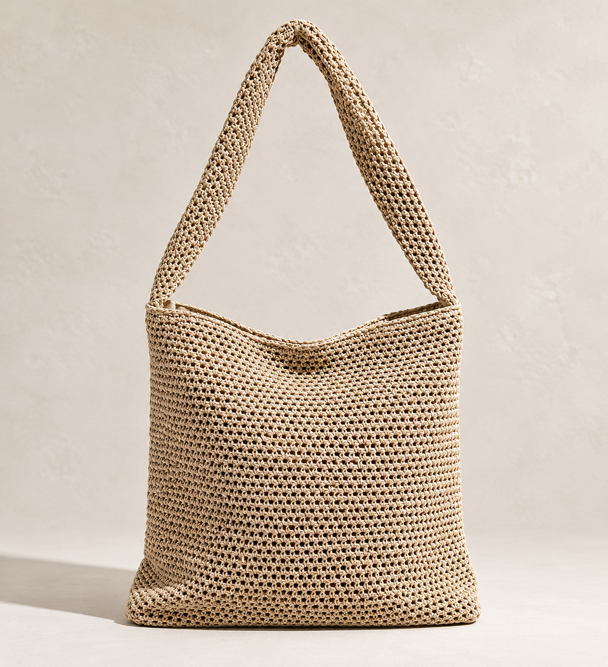 Sac cabas bohème chic à texture tressée