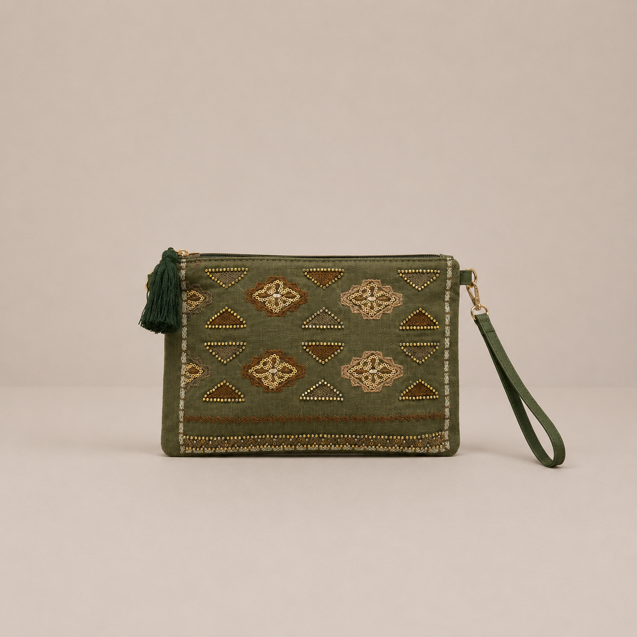 Sac pochette bohème travaillé gypset