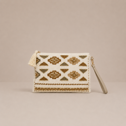 Sac pochette bohème travaillé gypset