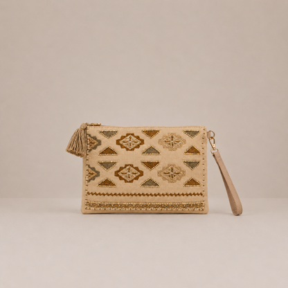 Sac pochette bohème travaillé gypset