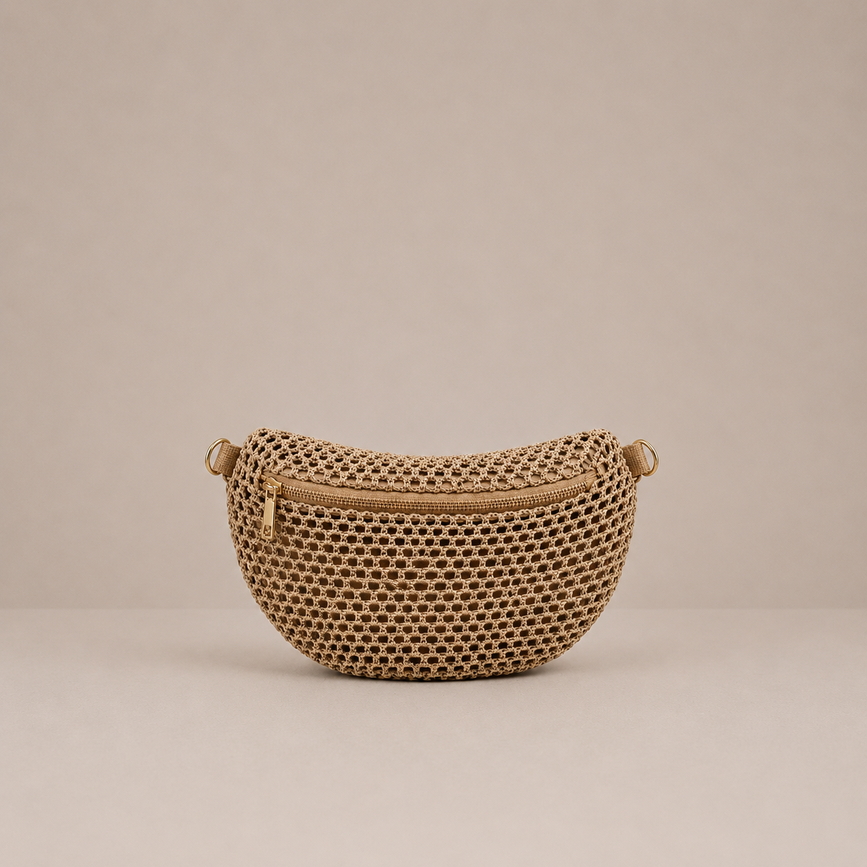 Sac banane bohème chic à texture tressée