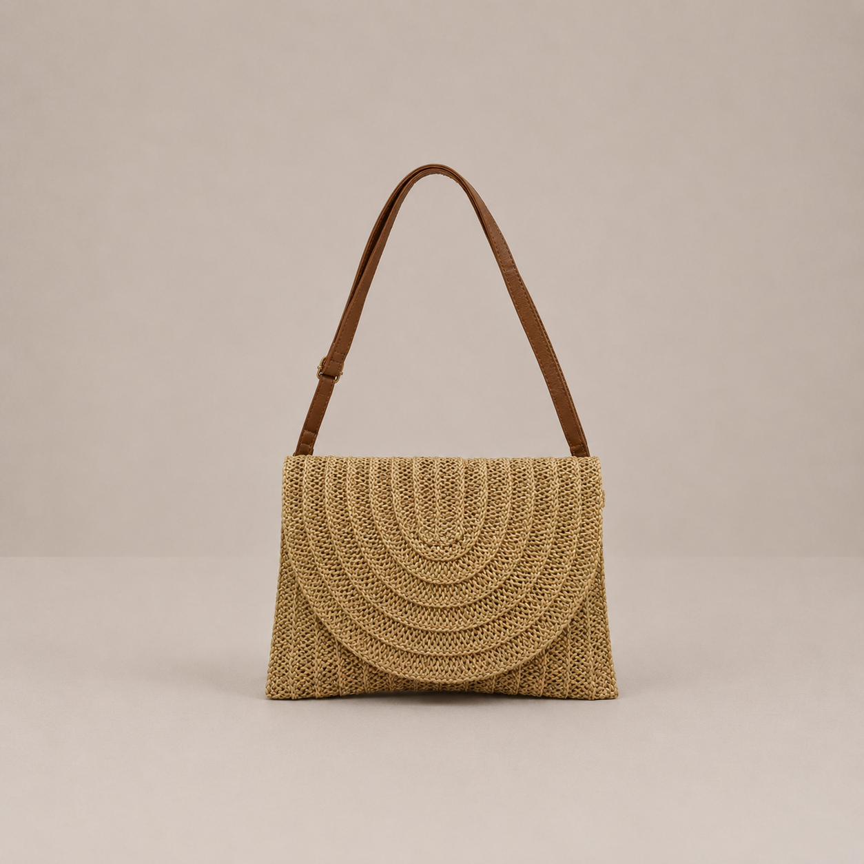 Sac pochette tressé bohémia solaire