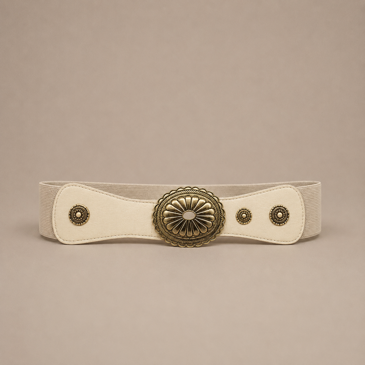 Ceinture bohème à boucle travaillée élastique