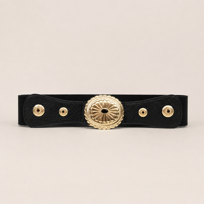 Ceinture bohème à boucle travaillée élastique
