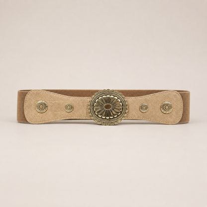 Ceinture bohème à boucle travaillée élastique