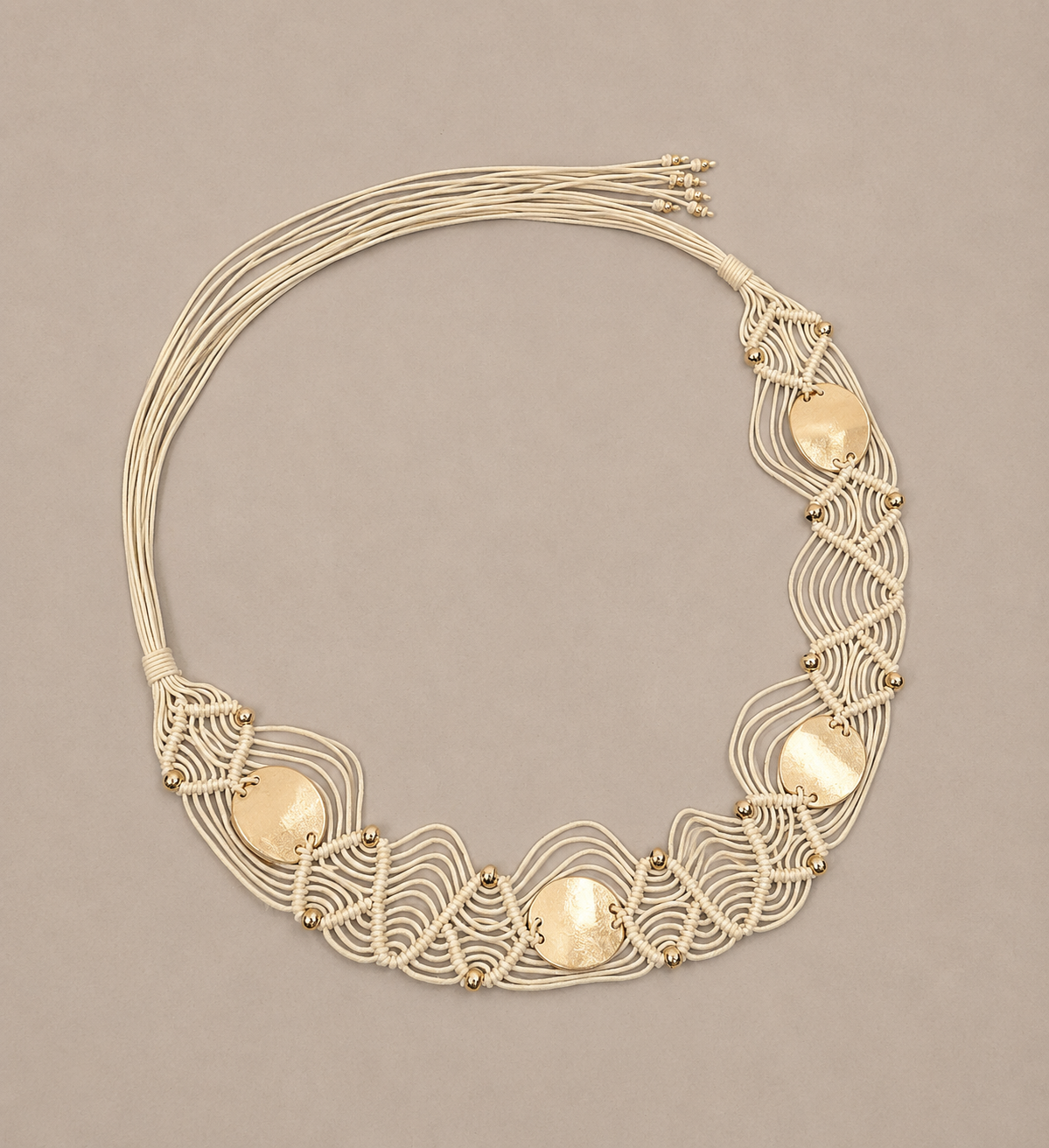 Ceinture bijou macramé
