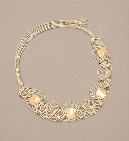 Ceinture bijou macramé