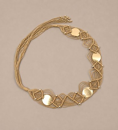 Ceinture bijou macramé