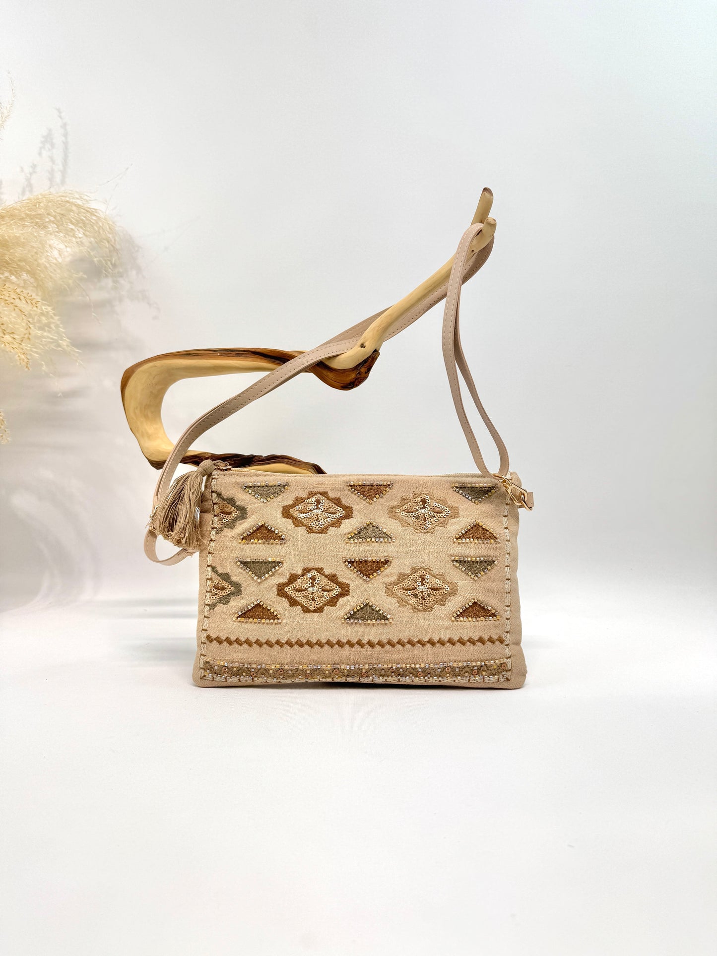 Sac pochette bohème travaillé gypset