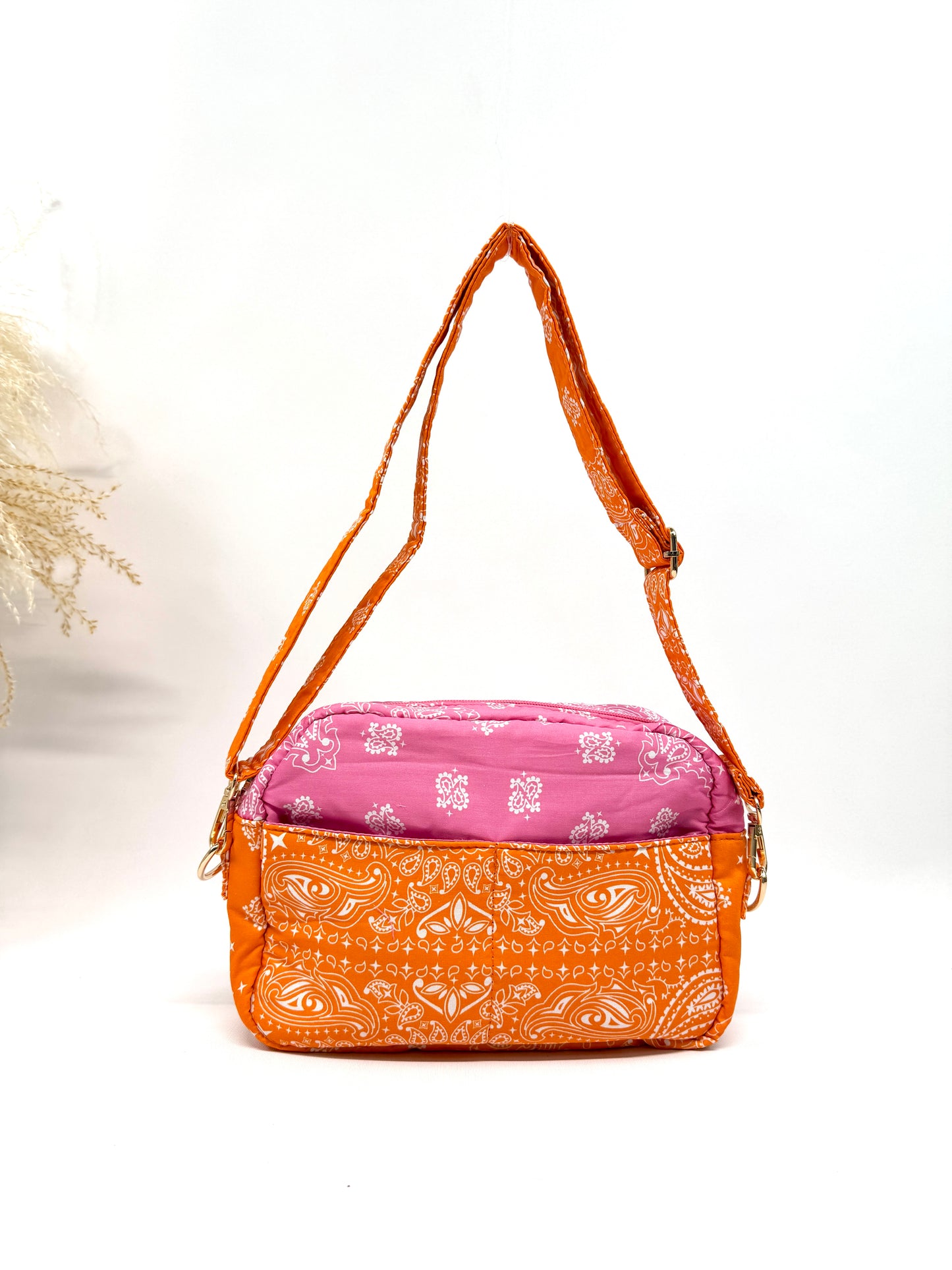 Sac coton style bandana bicolore