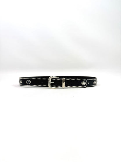 Ceinture chic à clous métalliques