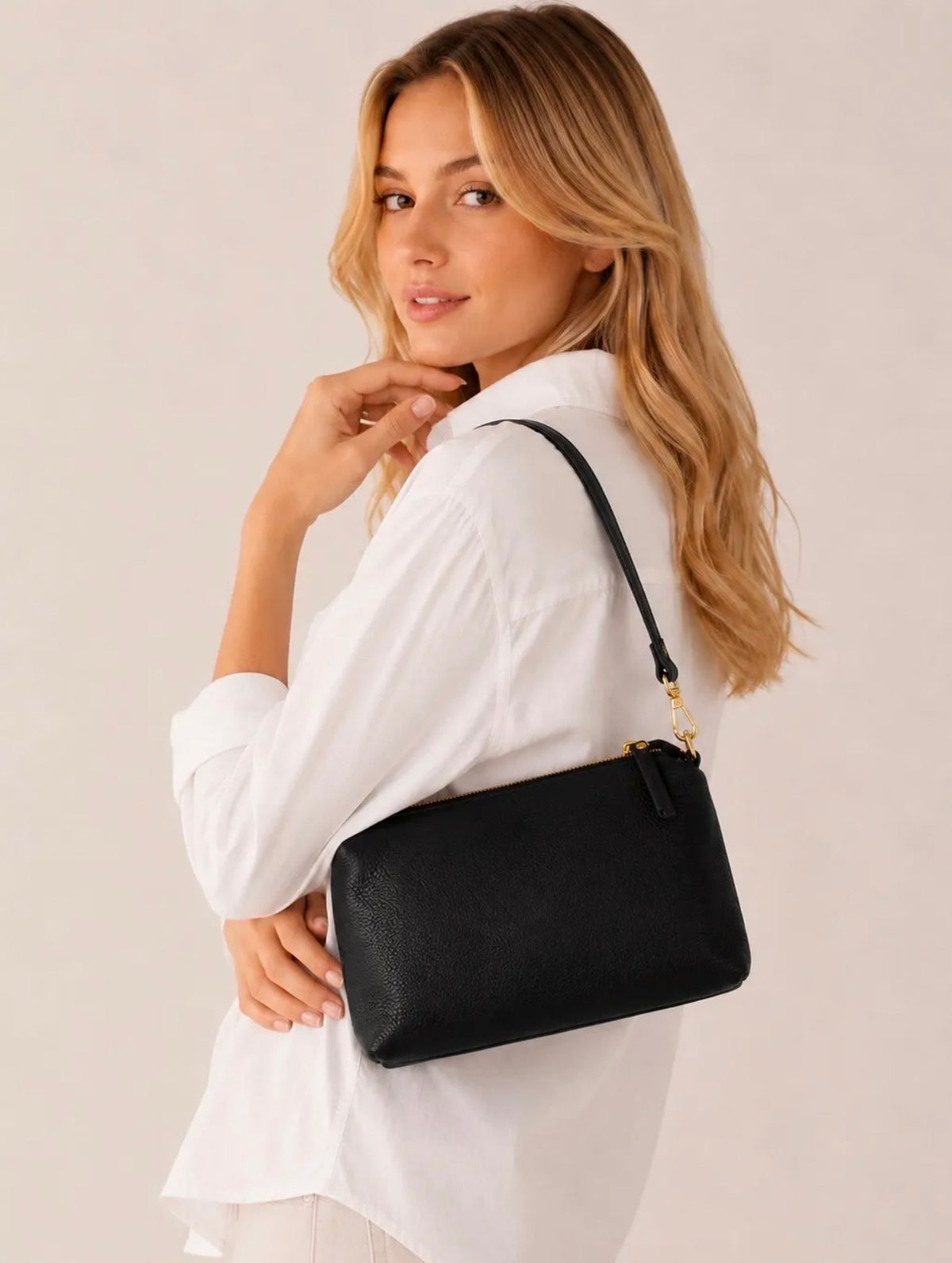 Sac en cuir porté épaule - ROMY