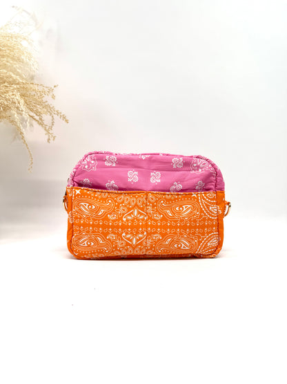 Sac coton style bandana bicolore