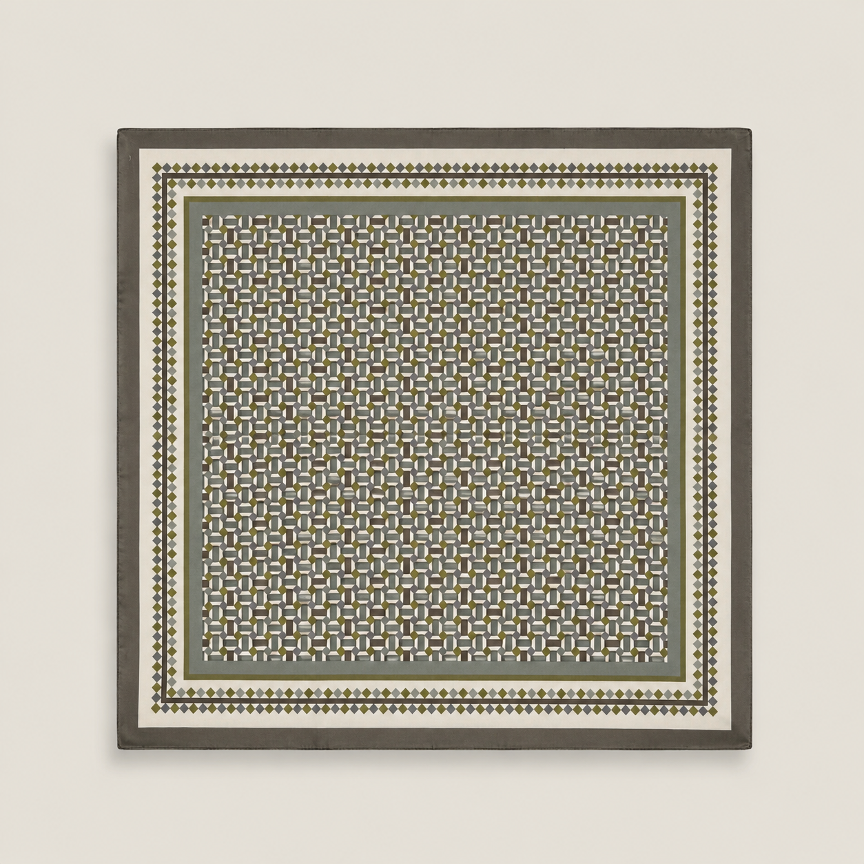 Carré à imprimé mosaïques contemporaines