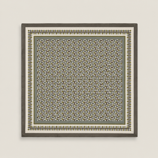 Carré à imprimé mosaïques contemporaines