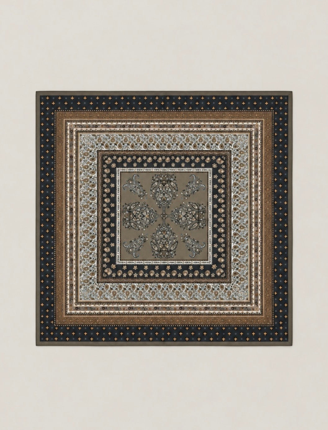 Foulard carré fin patchwork - LOÏS