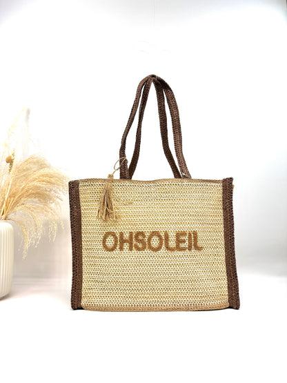 Sac cabas papier tissé "OhSoleil"