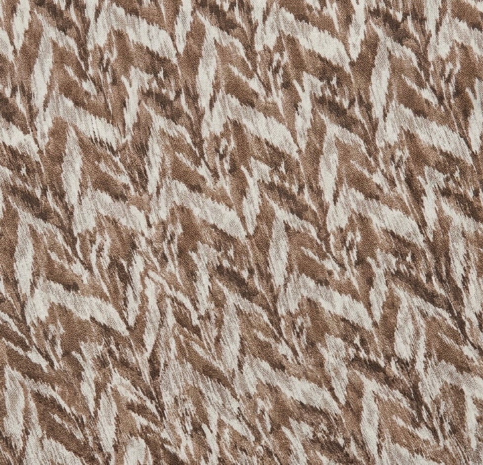 Création triangle réversible à broche double perles taupe