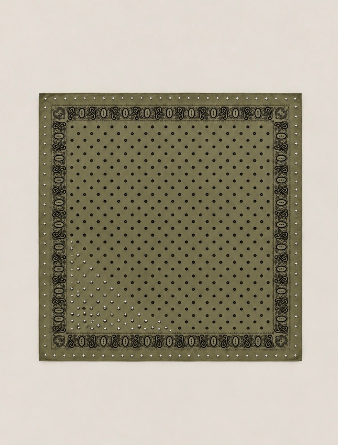 Foulard carré bandana à clous - JULIA