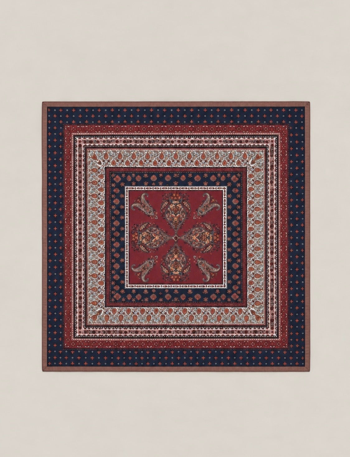 Foulard carré fin patchwork - LOÏS