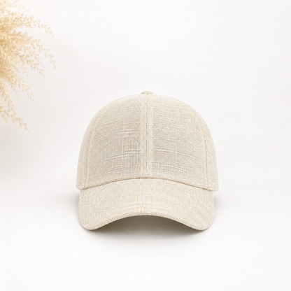 Casquette casual en maille respirante lin