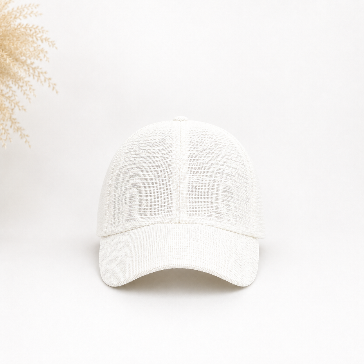 Casquette casual en maille respirante lin
