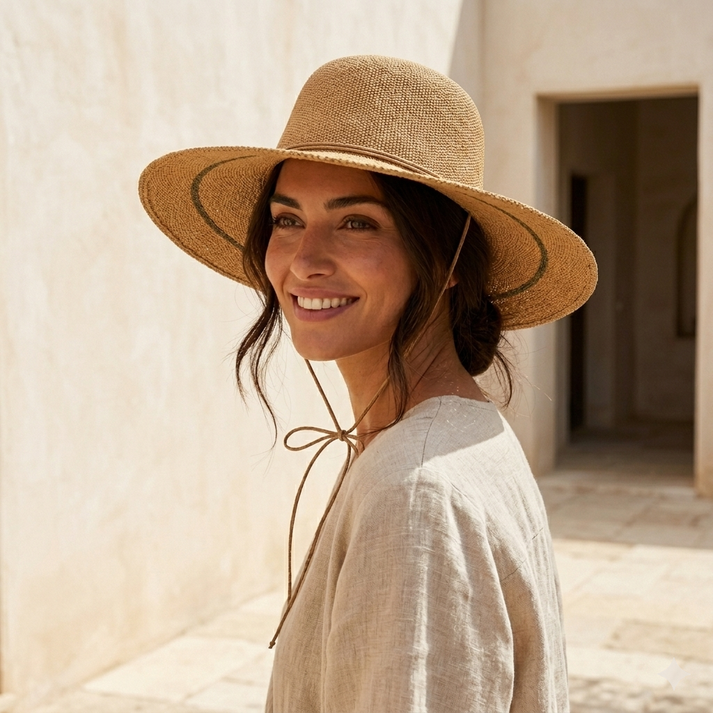 Chapeau bohème chic à détails raffinés