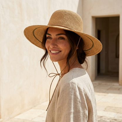Chapeau bohème chic à détails raffinés