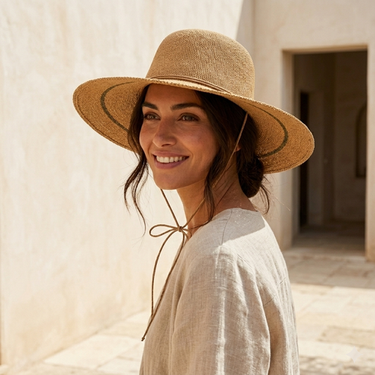 Chapeau bohème chic à détails raffinés