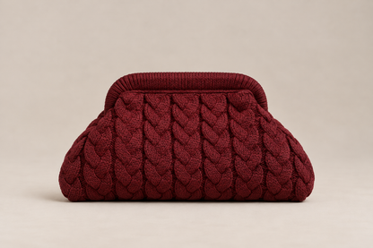 Pochette en maille torsadée - COLETTE