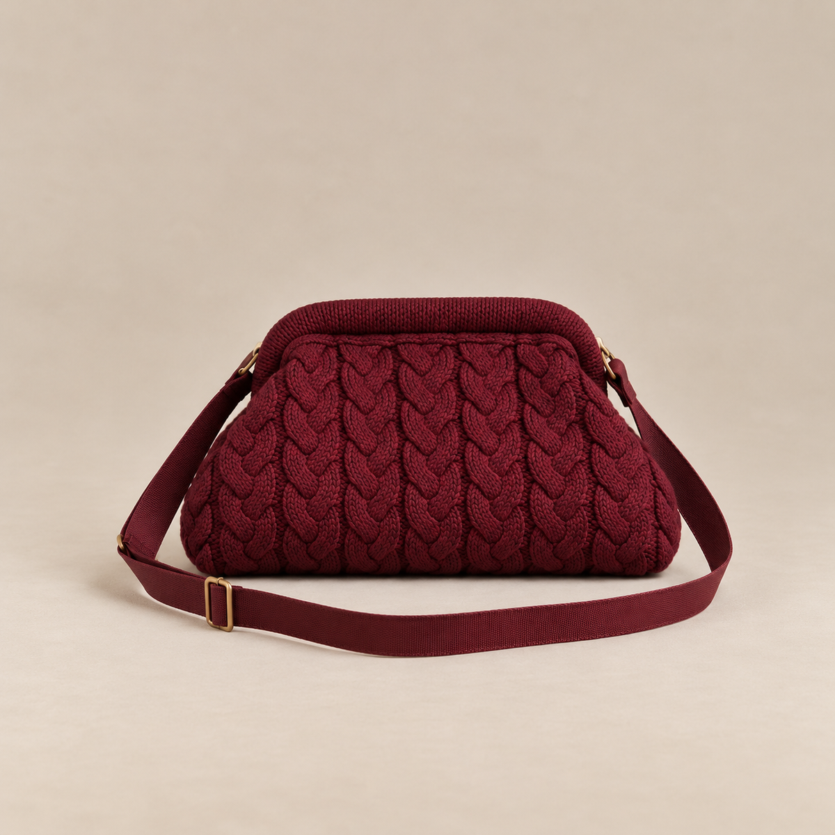 Pochette en maille torsadée - COLETTE