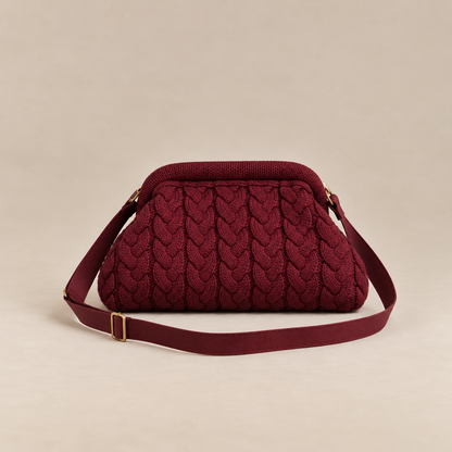 Pochette en maille torsadée - COLETTE