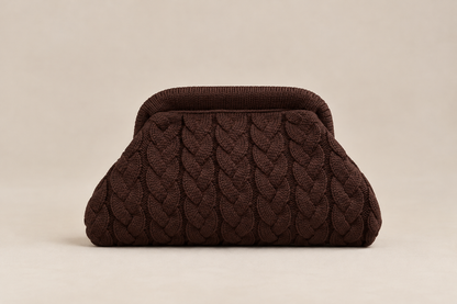 Pochette en maille torsadée - COLETTE