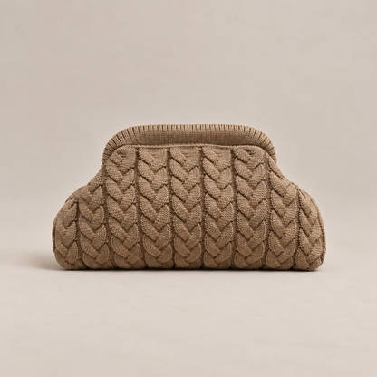 Pochette en maille torsadée - COLETTE